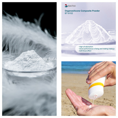 8-12μm Sferisch Silicone Composite Powder / Organosilicone Composite Powder BT-9102 TDS 9102