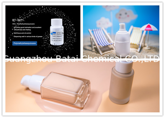 Matte afwerking Siliconehars Polymethylsilsesquioxane voor vlekkeloze vloeibare fundering