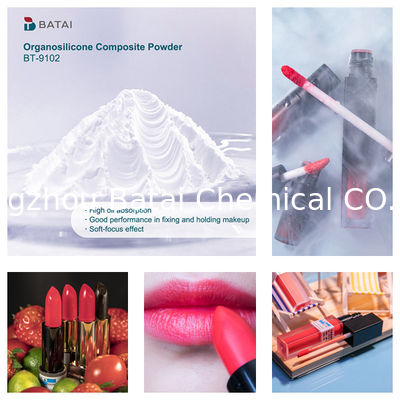 Vinyldimethicon/Methicon Silsesquioxane Crosspolymer BT-9102 Organosilicon samengesteld poeder Vaste witte poeder 8,0 ~ 12,0 μm Voor cosmetica
