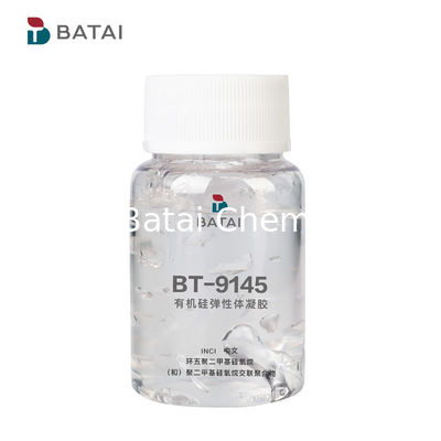 CAS 541-02-6 Dimethicone Silicone Olie voor hoge viscositeit Gemakkelijk verspreid en niet vettig met een langdurig zijdeachtig gevoel en een fijne lijnverberging BT-9145