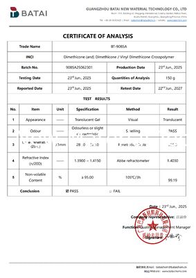 D5-vrij siliconen elastomeergel met matte afwerking Niet-vluchtige formule en zacht-focus vervaagend effect voor lipmodder